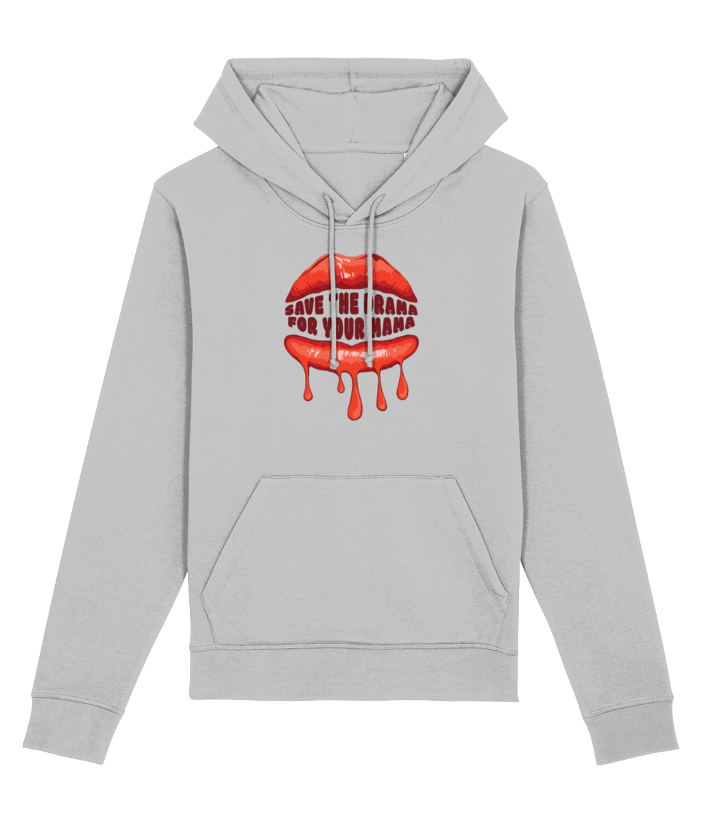 Contemporary 'Save The Drama' Organic Cotton Hoodie - Hoodie Gift