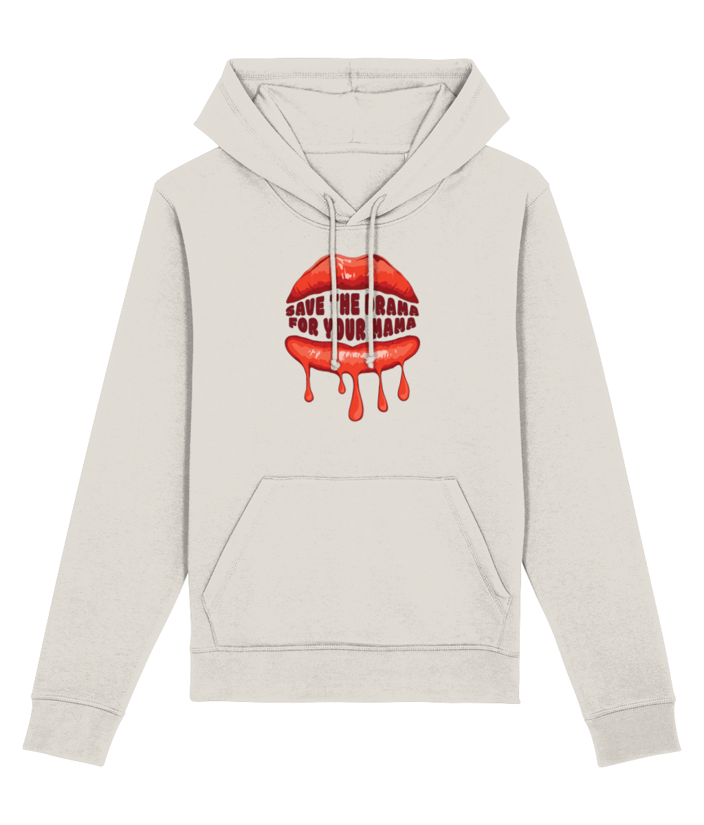 Contemporary 'Save The Drama' Organic Cotton Hoodie - Hoodie Gift