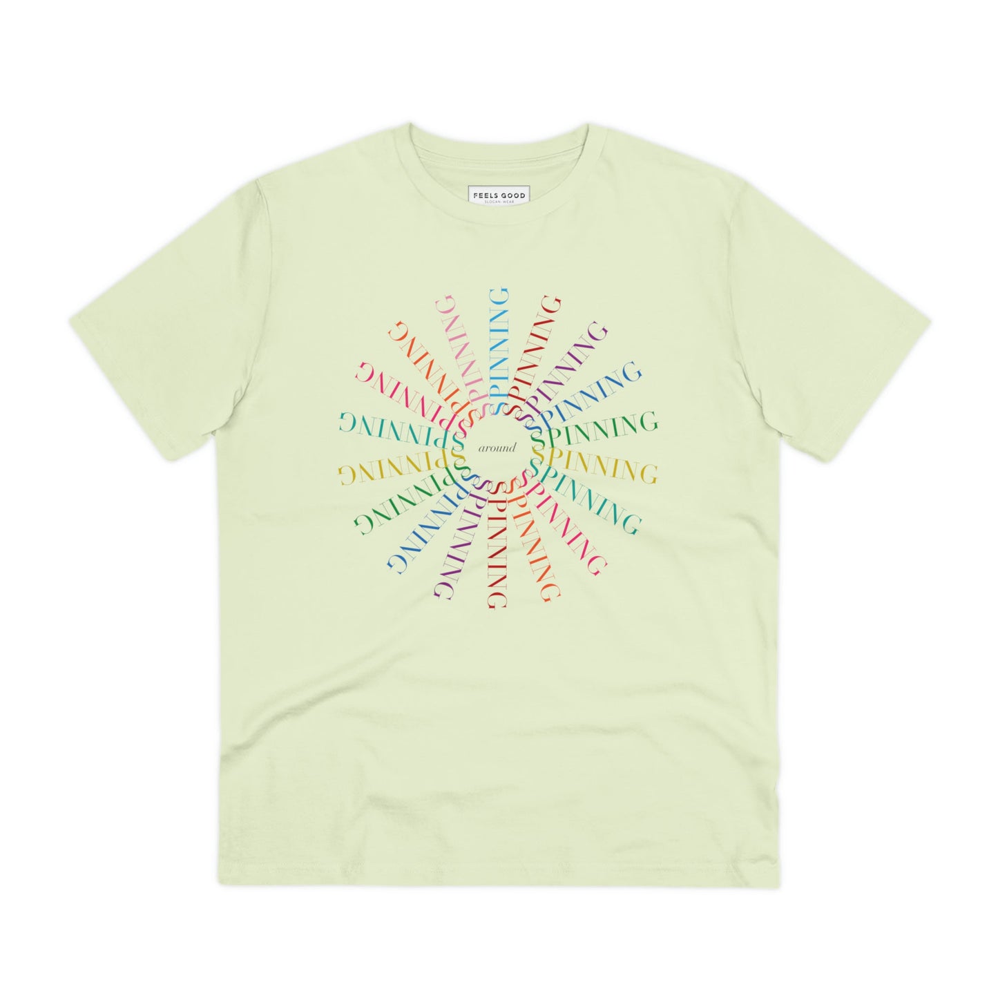 Contemporary 'Spinning Around' Kylie Organic Cotton T-shirt - Fun Tshirt