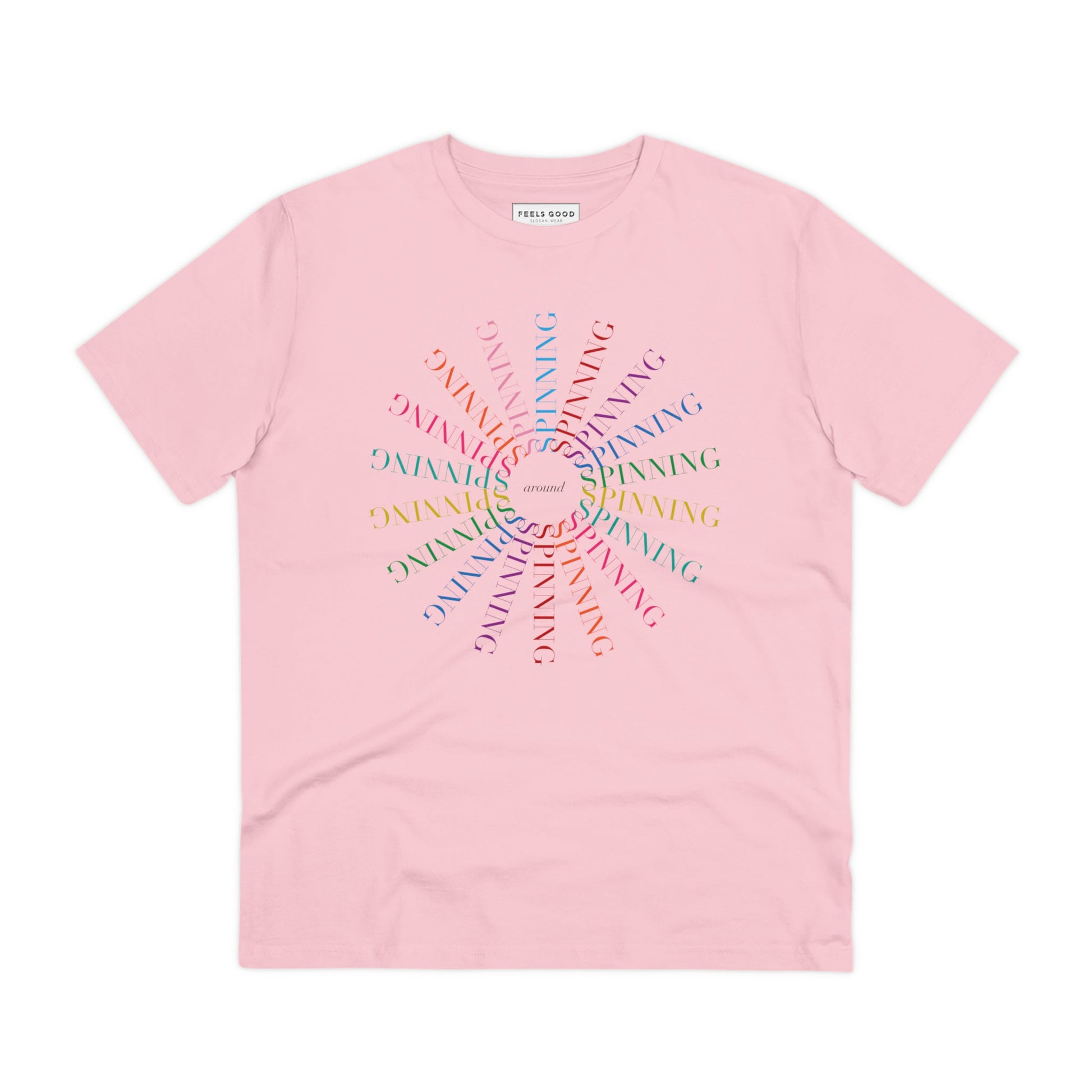 Contemporary 'Spinning Around' Kylie Organic Cotton T-shirt - Fun Tshirt