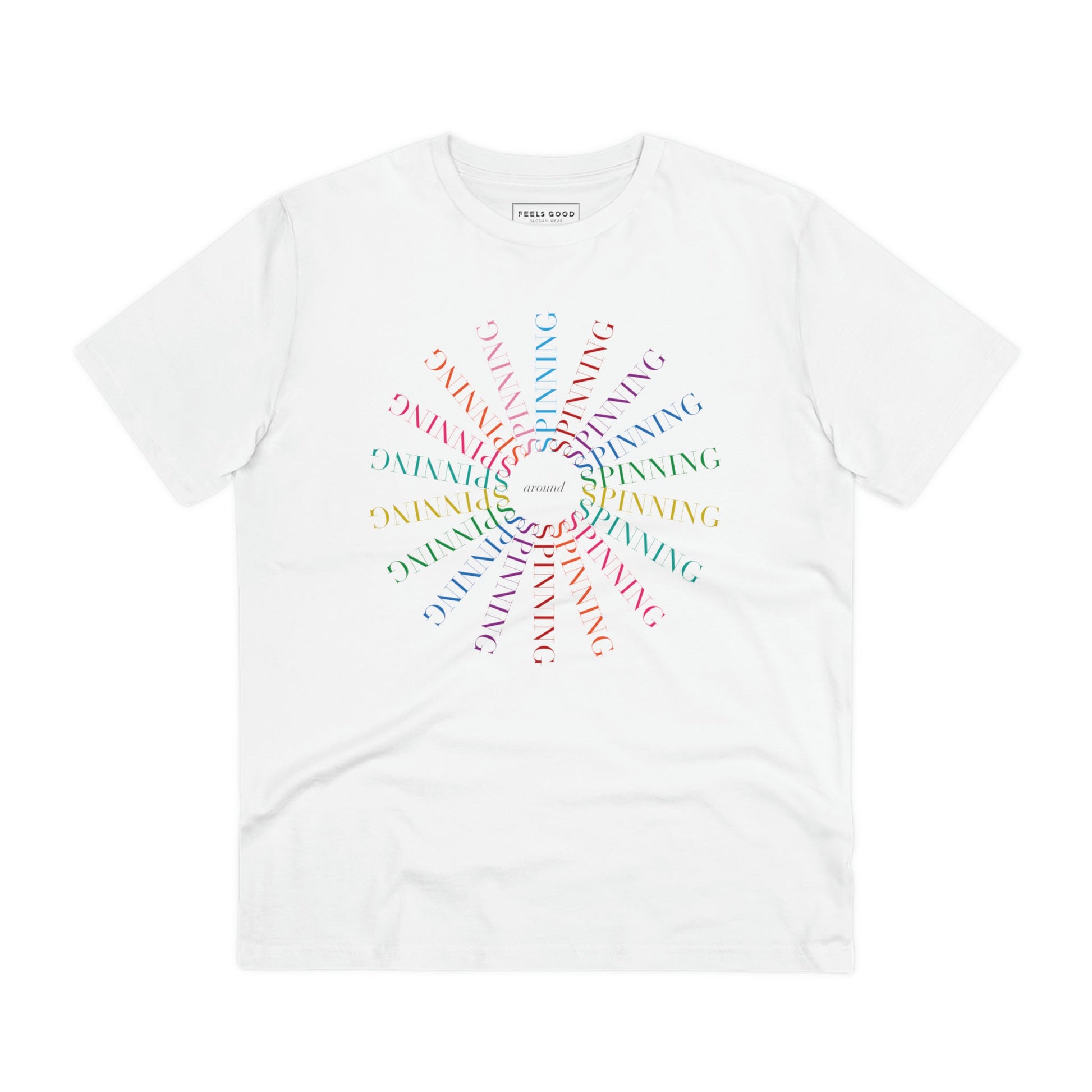 Contemporary 'Spinning Around' Kylie Organic Cotton T-shirt - Fun Tshirt