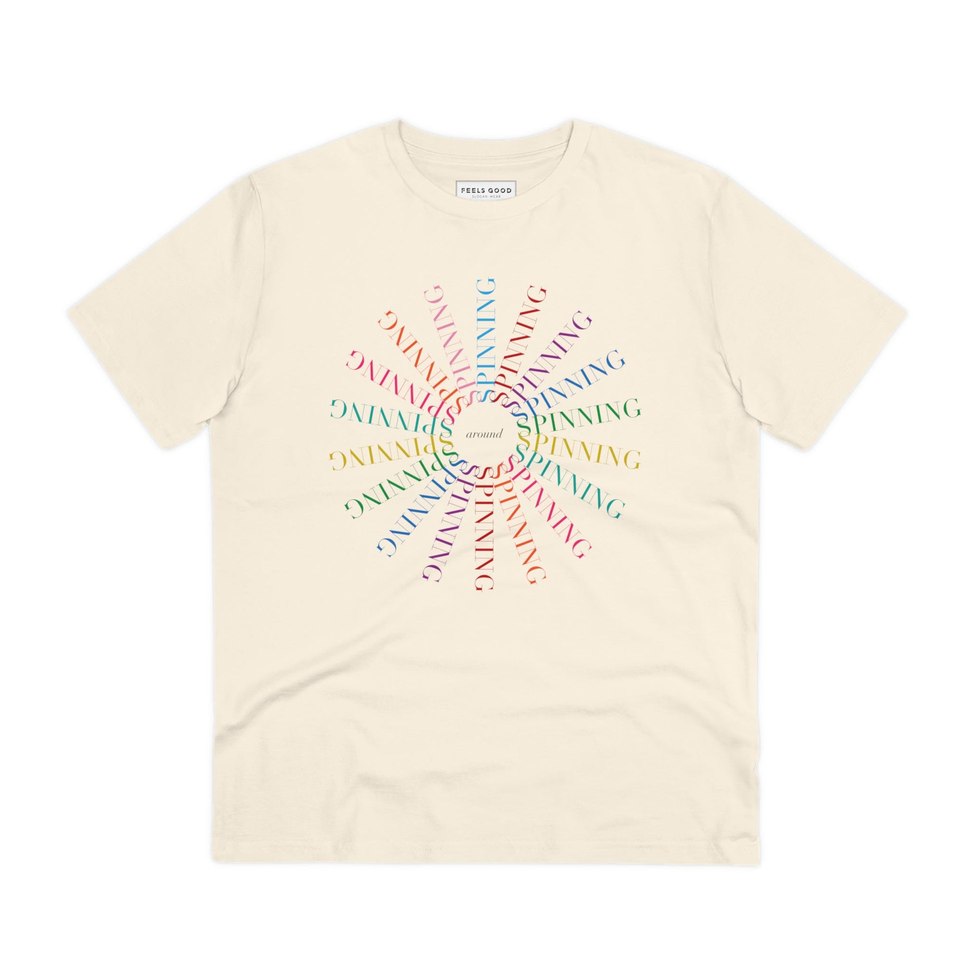 Contemporary 'Spinning Around' Kylie Organic Cotton T-shirt - Fun Tshirt