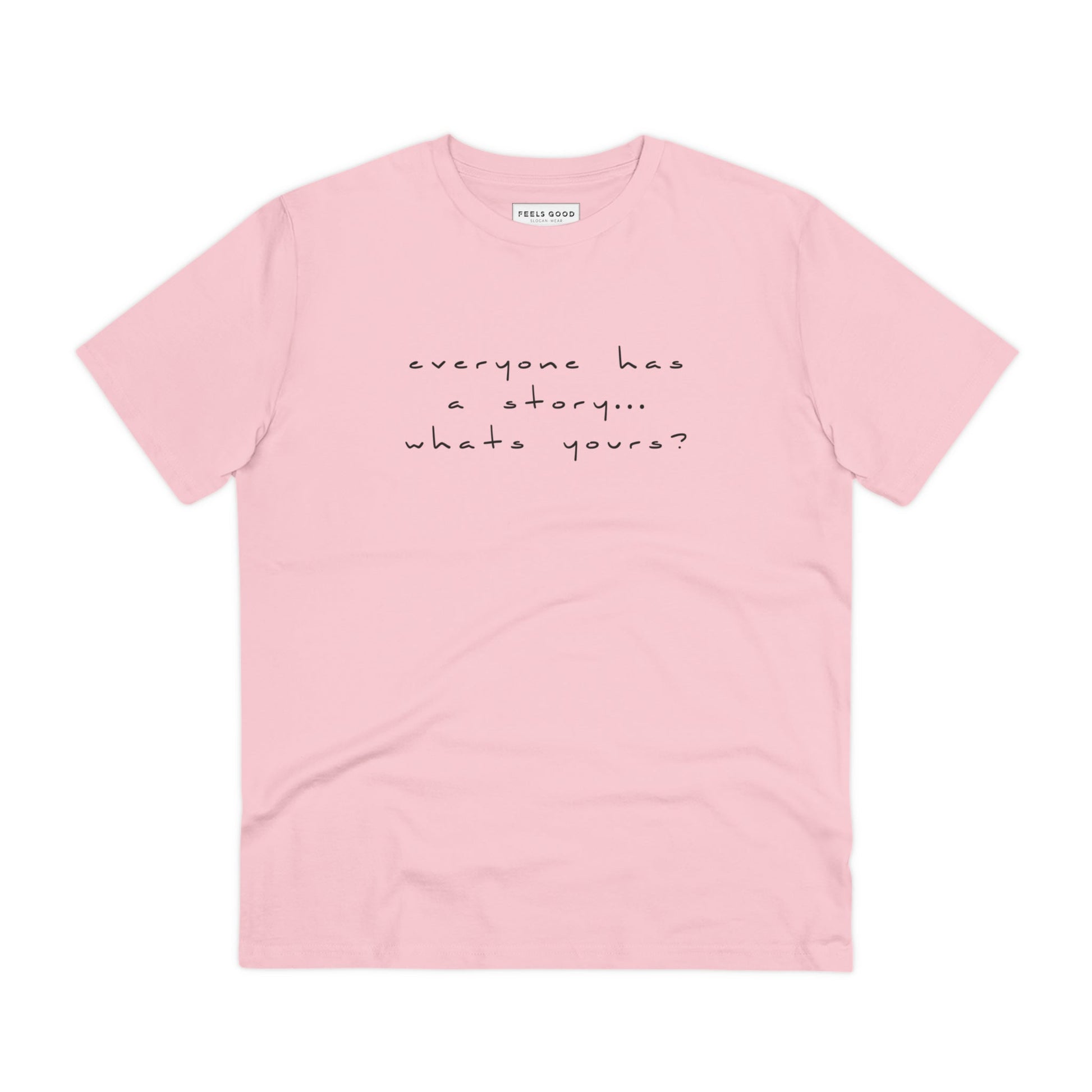 Contemporary 'Tell Your Story' Organic Cotton T-shirt - Fun Tshirt