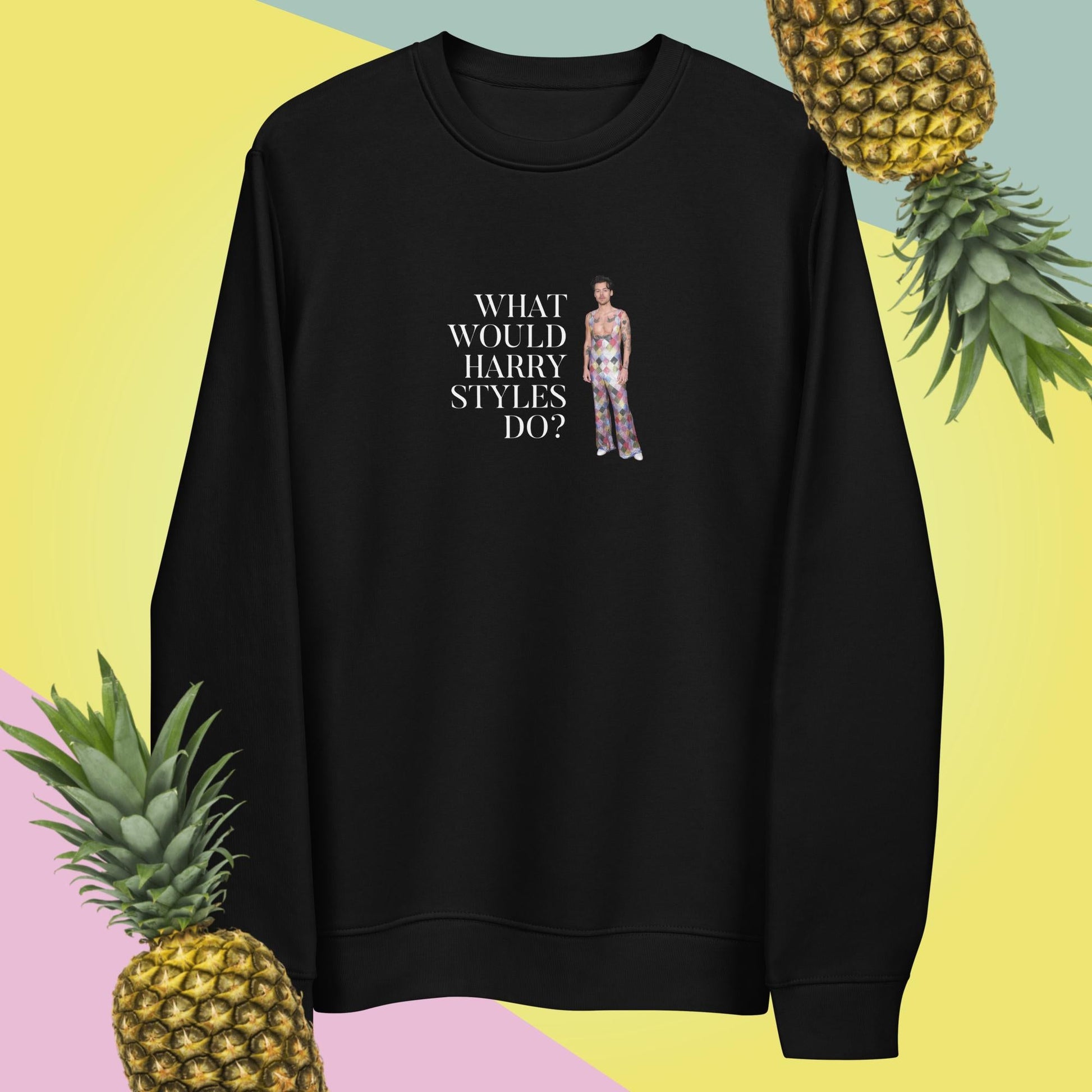 Contemporary 'What Would Harry Styles Do?' Organic Cotton Sweatshirt - Fun Sweatshirt