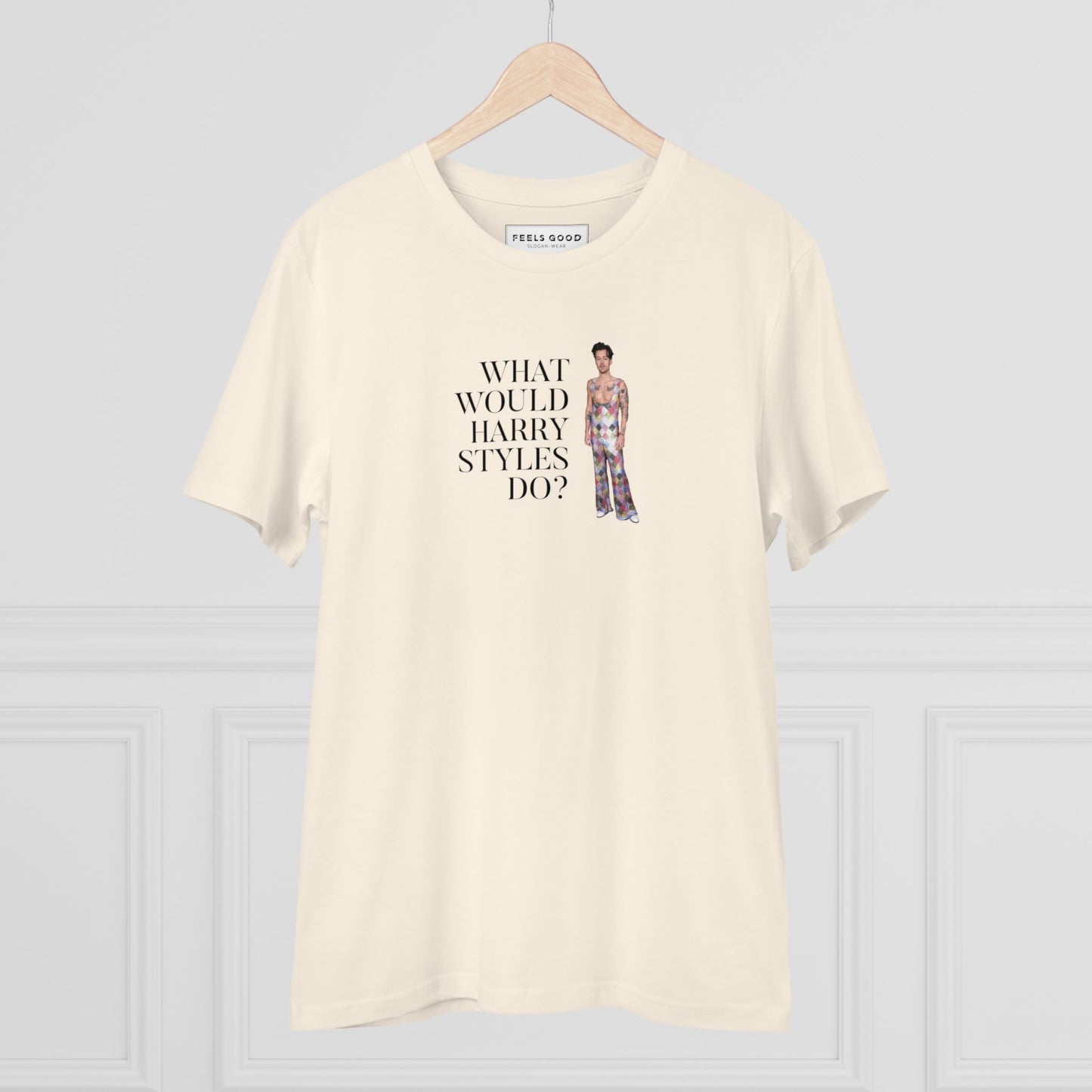 Contemporary 'What Would Harry Styles Do?' Organic Cotton T-shirt - Eco Tshirt