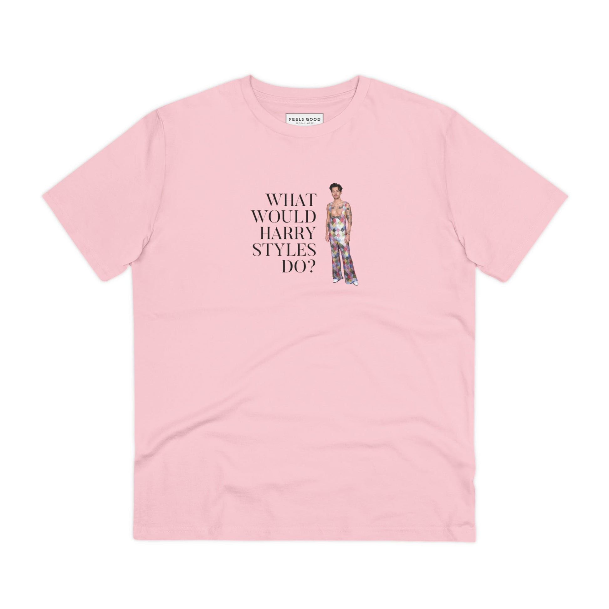 Contemporary 'What Would Harry Styles Do?' Organic Cotton T-shirt - Eco Tshirt