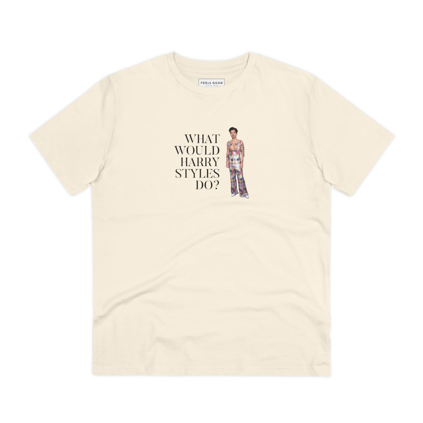 Contemporary 'What Would Harry Styles Do?' Organic Cotton T-shirt - Eco Tshirt