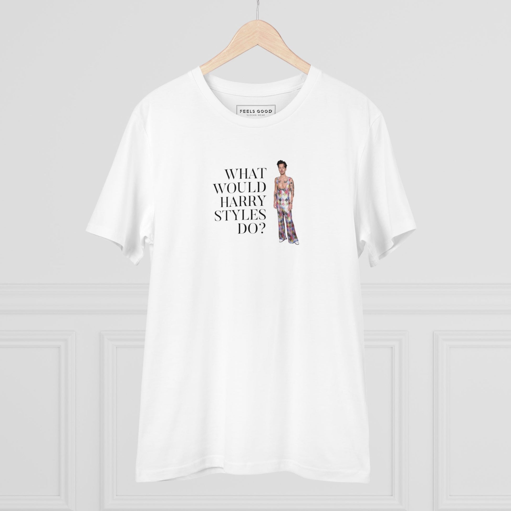 Contemporary 'What Would Harry Styles Do?' Organic Cotton T-shirt - Eco Tshirt