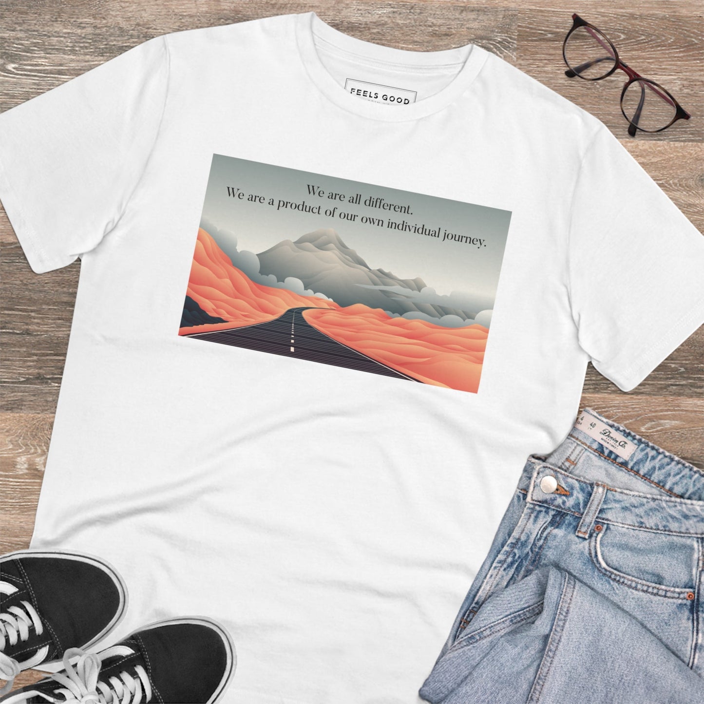 Famous Quotes 'A Different Path' Organic Cotton T-shirt - Eco Tshirt