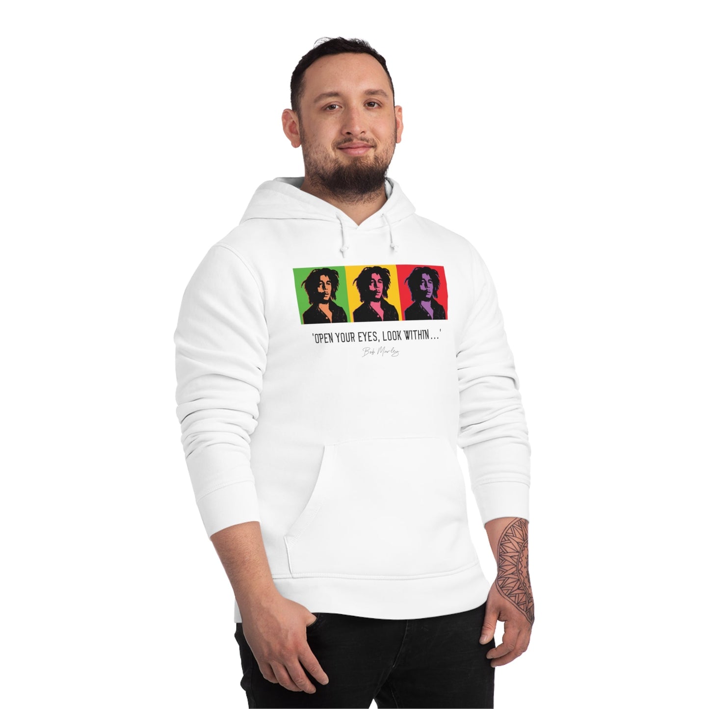 Famous Quotes 'Bob Marley' Organic Cotton Hoodie - Cool Hoodie