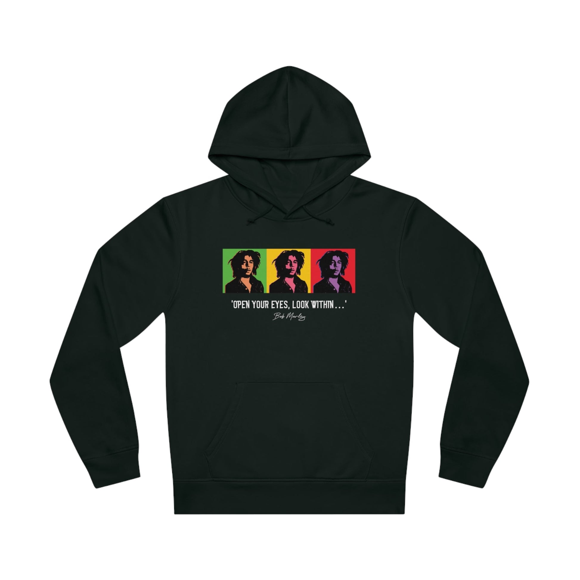 Famous Quotes 'Bob Marley' Organic Cotton Hoodie - Caribbean Gift