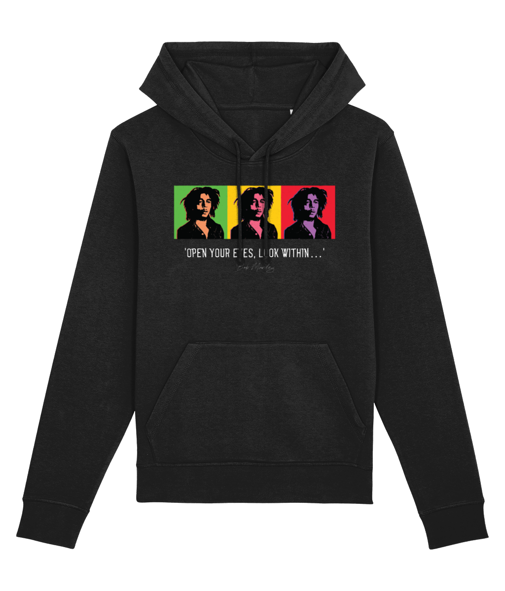 Famous Quotes 'Bob Marley' Organic Cotton Hoodie - Caribbean Gift