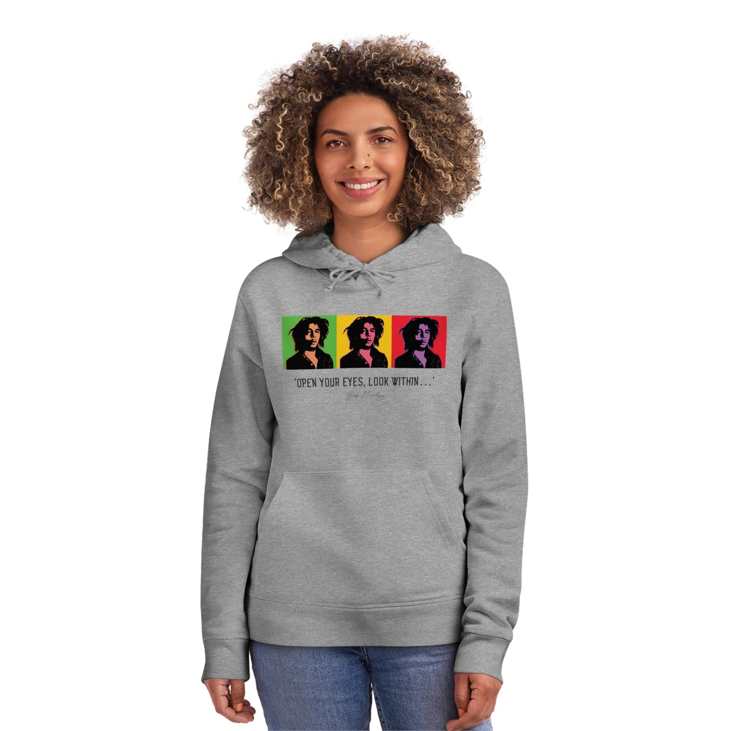 Famous Quotes 'Bob Marley' Organic Cotton Hoodie - Cool Hoodie