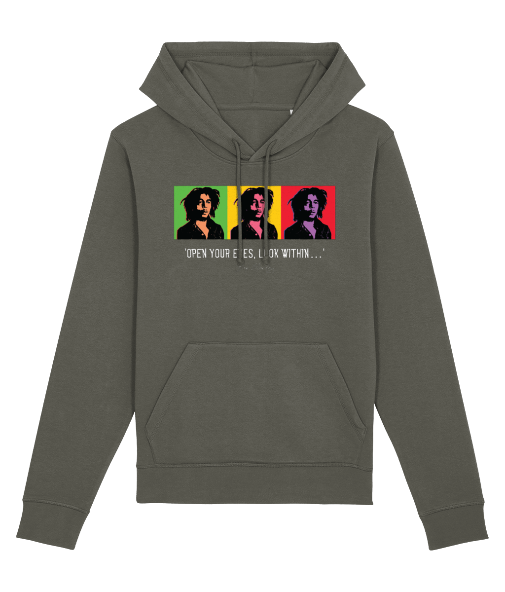 Famous Quotes 'Bob Marley' Organic Cotton Hoodie - Caribbean Gift