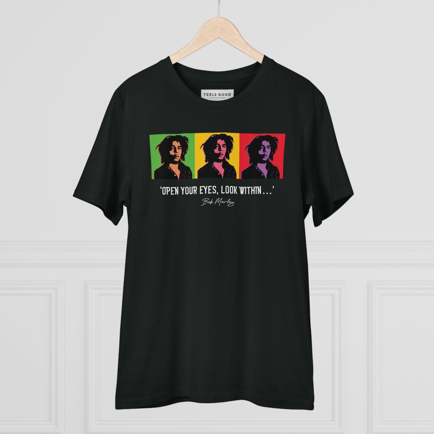 Famous Quotes 'Bob Marley' Organic Cotton T-shirt - Caribbean Tshirt