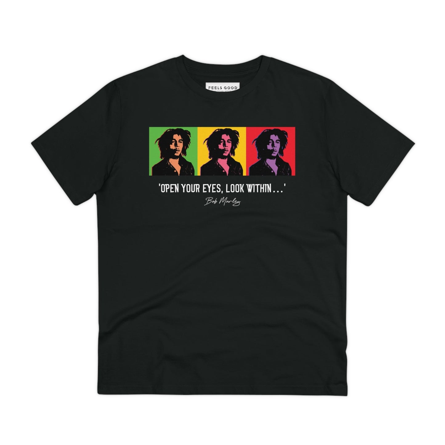 Famous Quotes 'Bob Marley' Organic Cotton T-shirt - Caribbean Tshirt