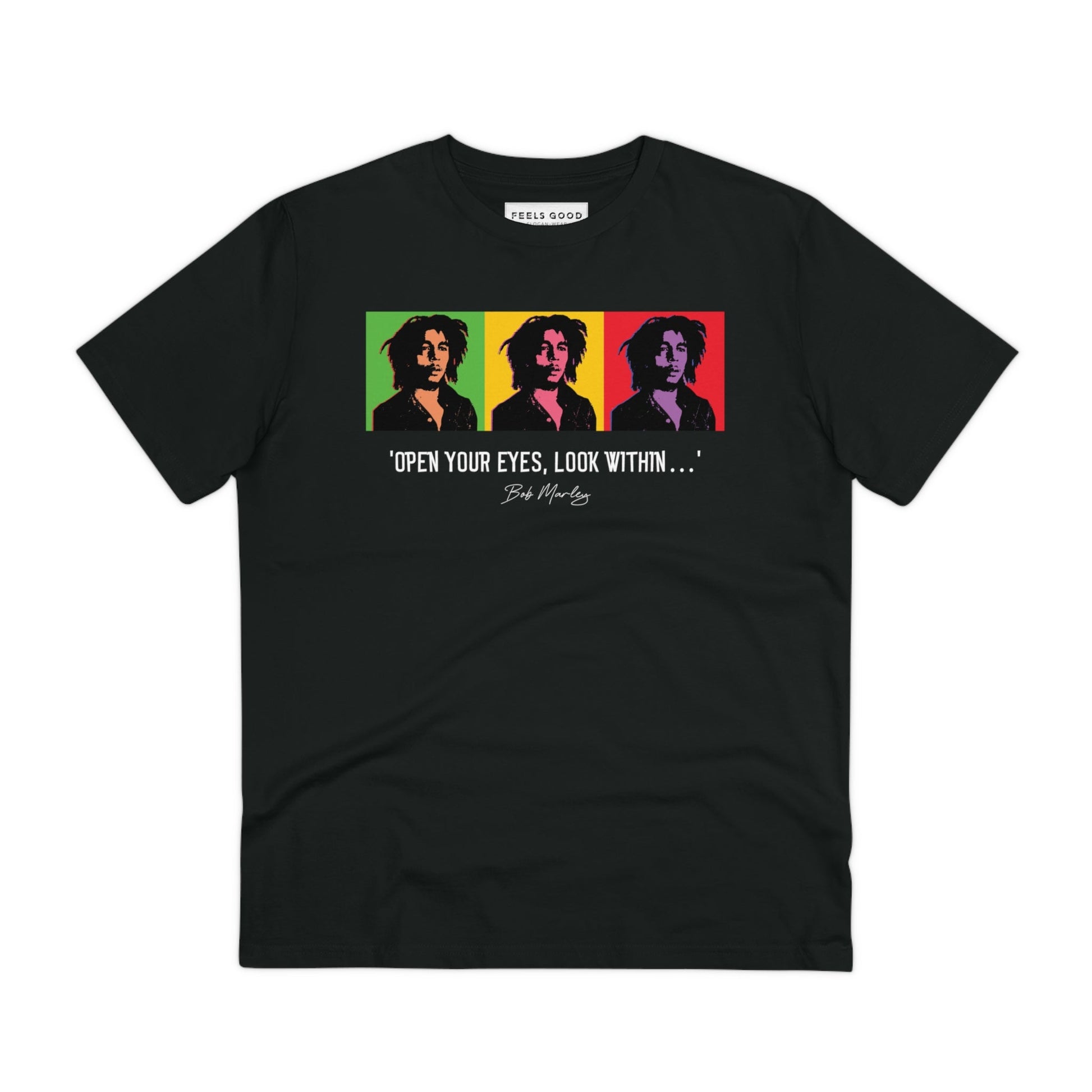 Famous Quotes 'Bob Marley' Organic Cotton T-shirt - Caribbean Tshirt