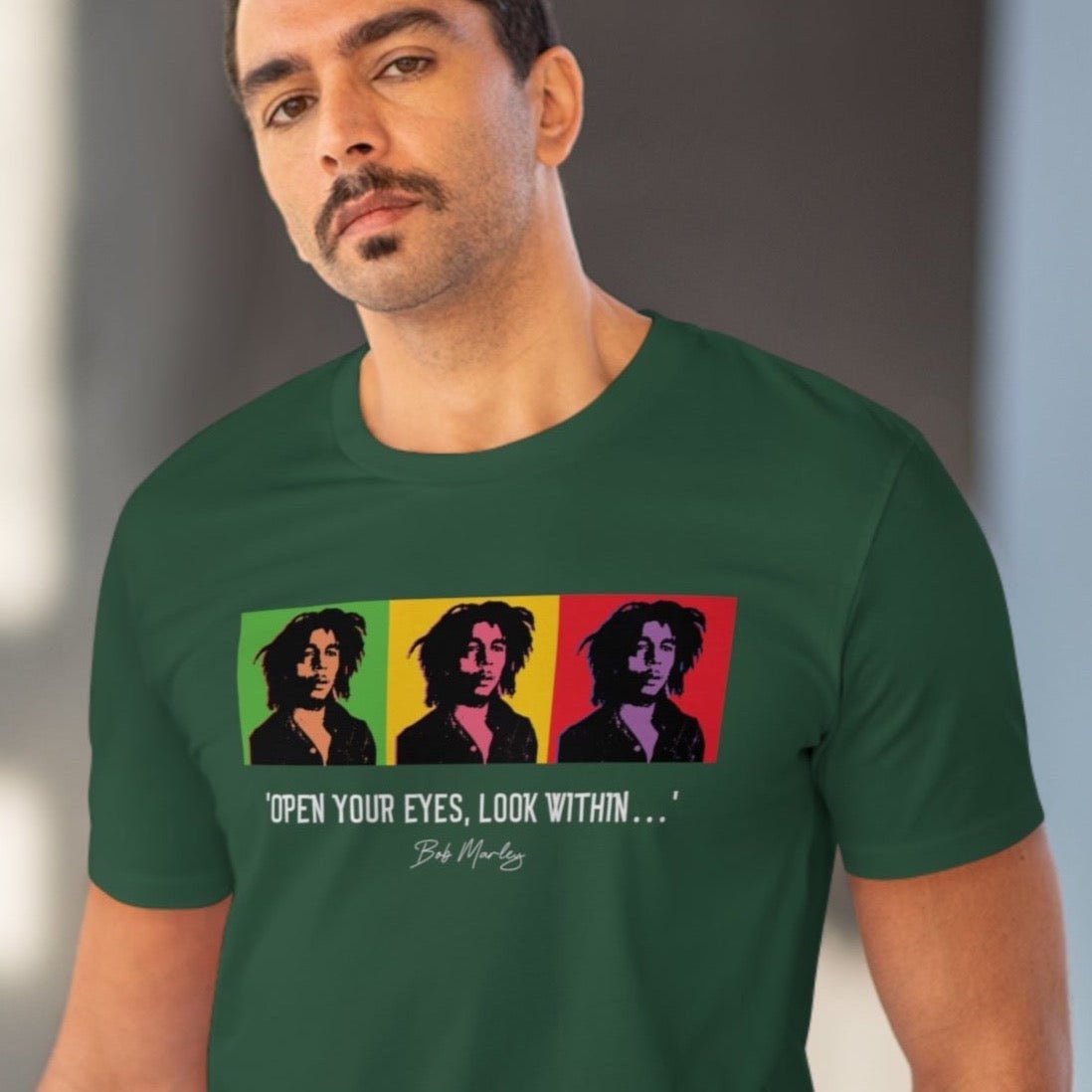 Famous Quotes 'Bob Marley' Organic Cotton T-shirt - Caribbean Tshirt