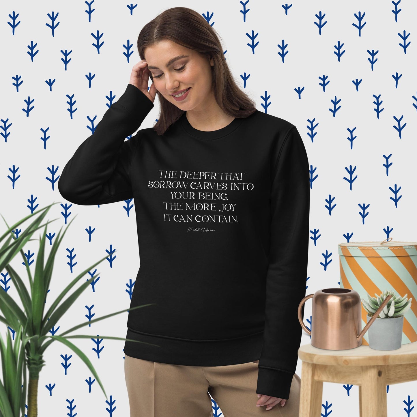 Famous Quotes 'Joy & Pain' Khalil Organic Cotton Sweatshirt - khalil