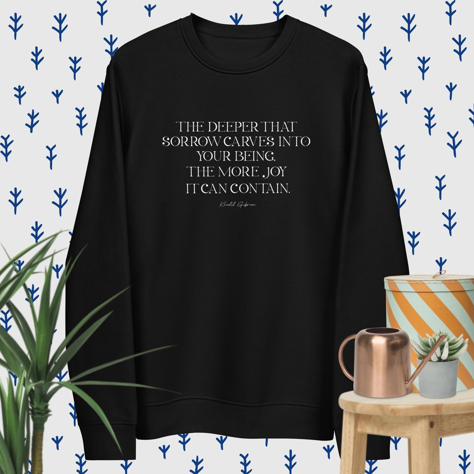 Famous Quotes 'Joy & Pain' Khalil Organic Cotton Sweatshirt - khalil