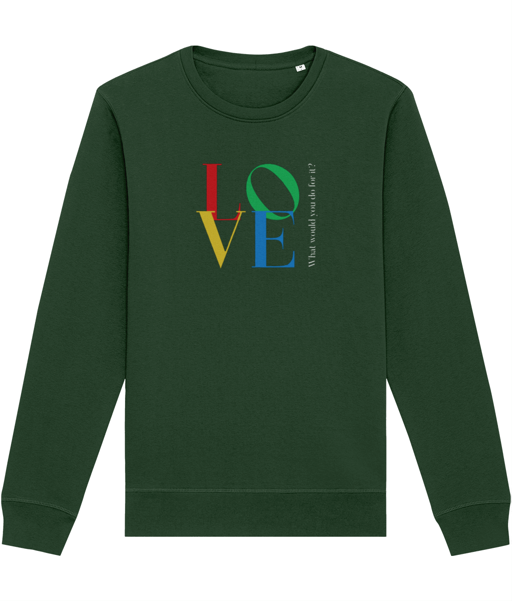 Famous Quotes 'LOVE' Dior Organic Cotton Sweatshirt - Eco Sweatshirt