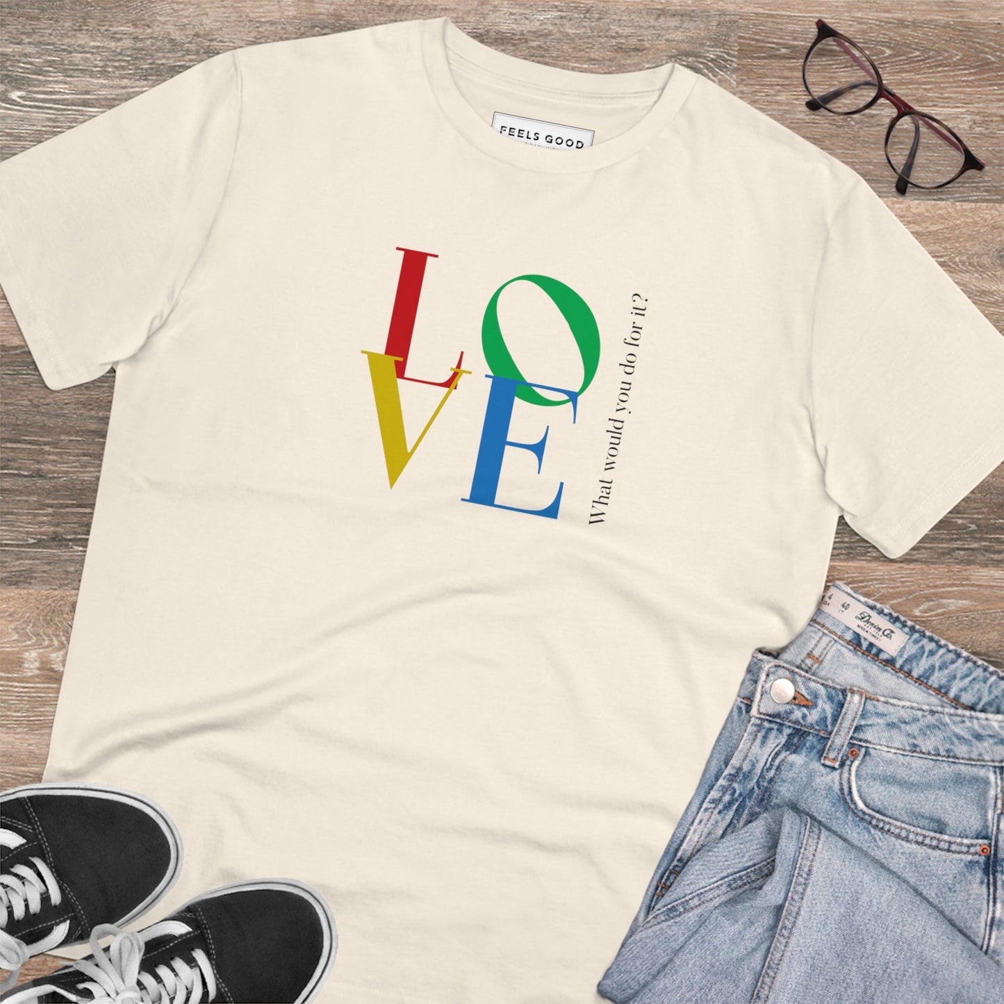 Famous Quotes 'LOVE' Dior Organic Cotton T-shirt - Dior Tshirt
