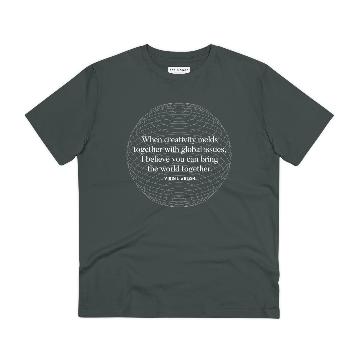 Famous Quotes 'One World' Virgil Organic Cotton T-shirt - Famous Quote Tee