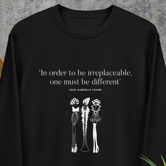 Fashion 'Be Different' Coco Organic Cotton Sweatshirt - Chanel Sweatshirt