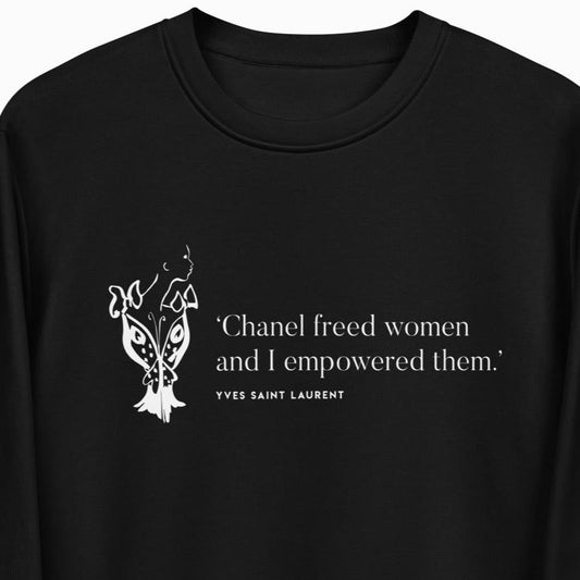 Fashion 'Empowered' Saint Laurent Organic Cotton Sweatshirt - Chanel Sweatshirt