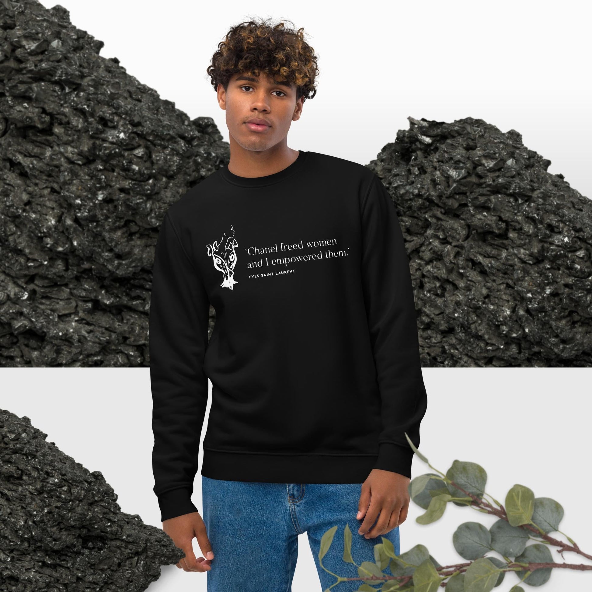 Fashion 'Empowered' Saint Laurent Organic Cotton Sweatshirt - Chanel Sweatshirt