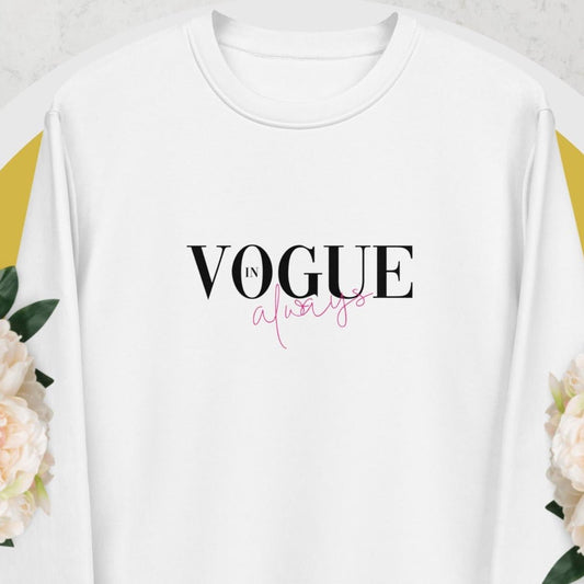 Fashion 'In Vogue' Organic Cotton Sweatshirt - Fashion Sweatshirt