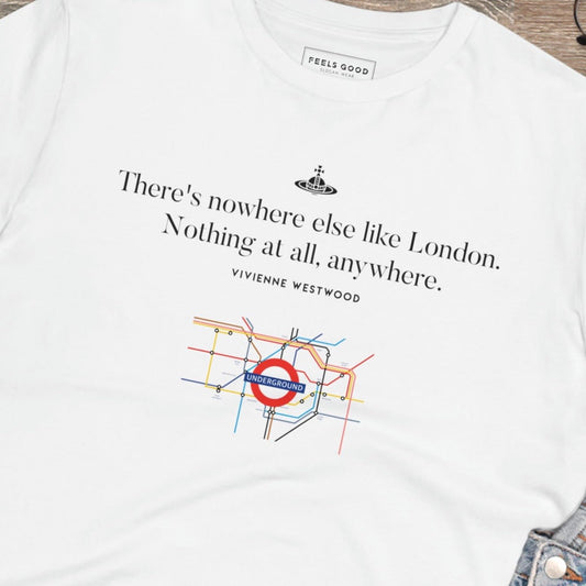 Fashion 'London' Vivienne Organic Cotton T-shirt - Famous Quote Tee