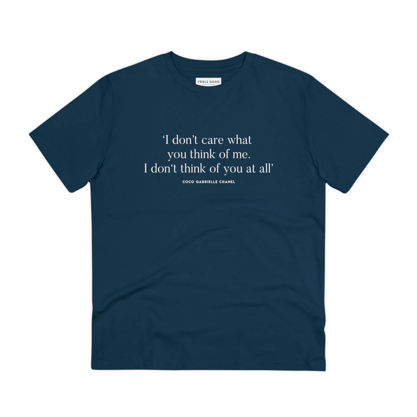 Fashion 'Me, Myself & I' Coco Organic Cotton T-shirt - Coco Quote Tshirt