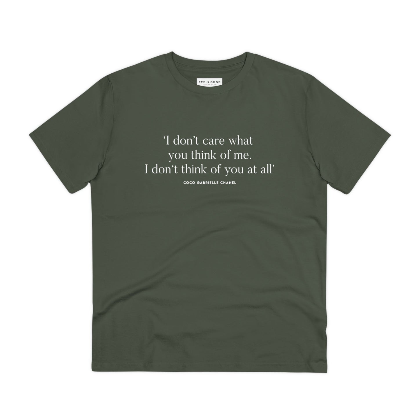 Fashion 'Me, Myself & I' Coco Organic Cotton T-shirt - Coco Quote Tshirt