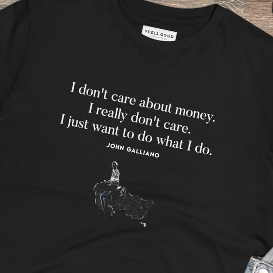 Fashion 'One Vision' Galliano Organic Cotton T-shirt - Famous Quote Tee