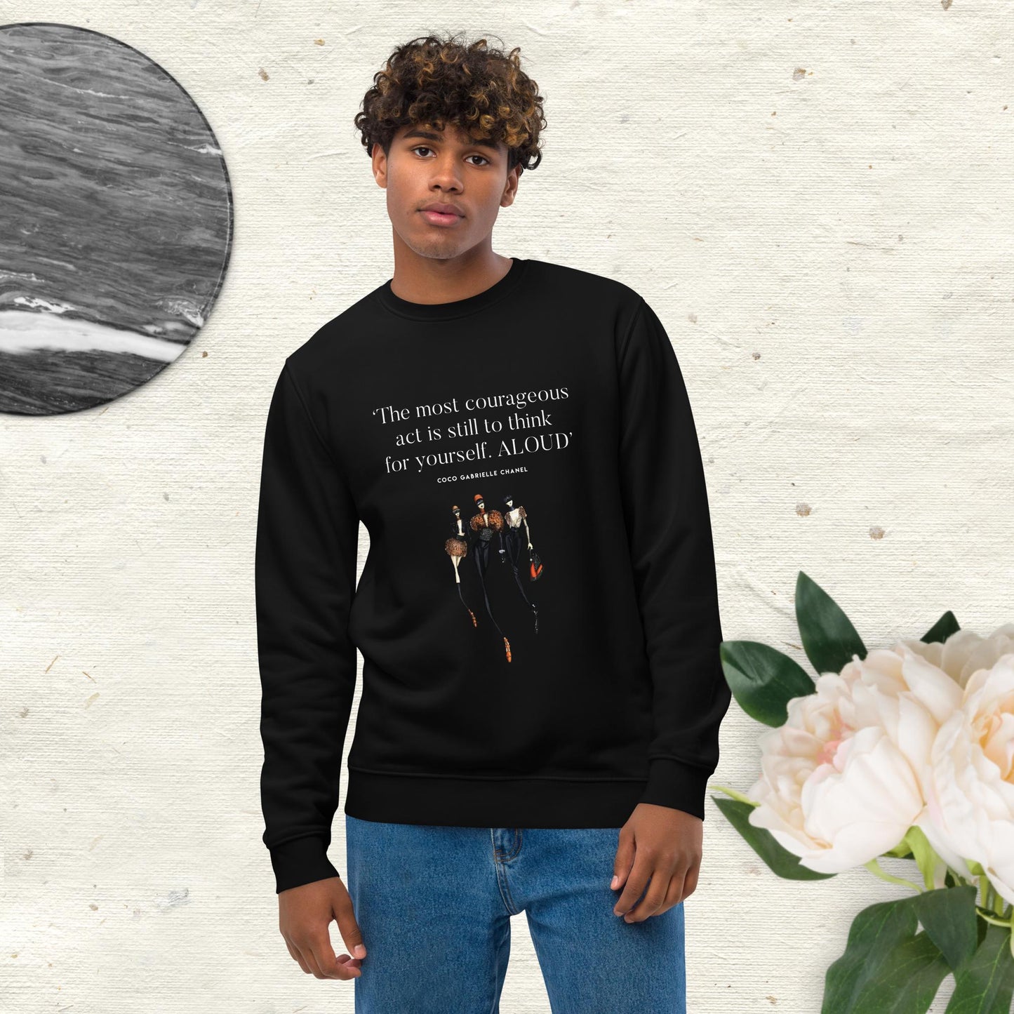 Fashion 'Think Aloud' Coco Organic Cotton Sweatshirt - Chanel Sweatshirt
