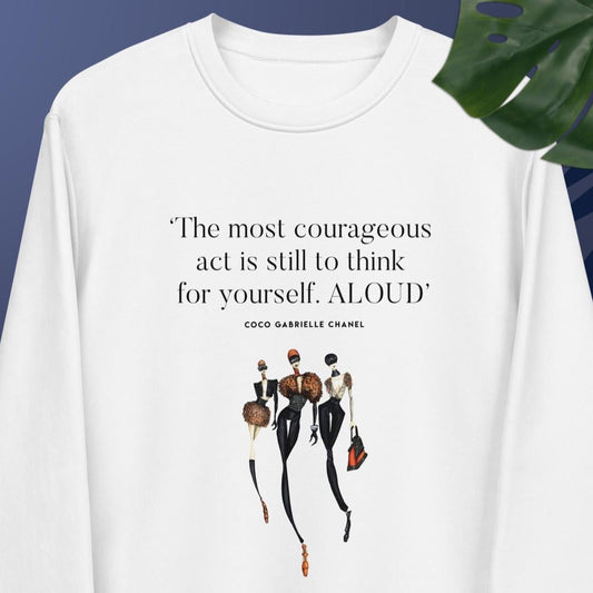 Fashion 'Think Aloud' Coco Organic Cotton Sweatshirt - Chanel Sweatshirt