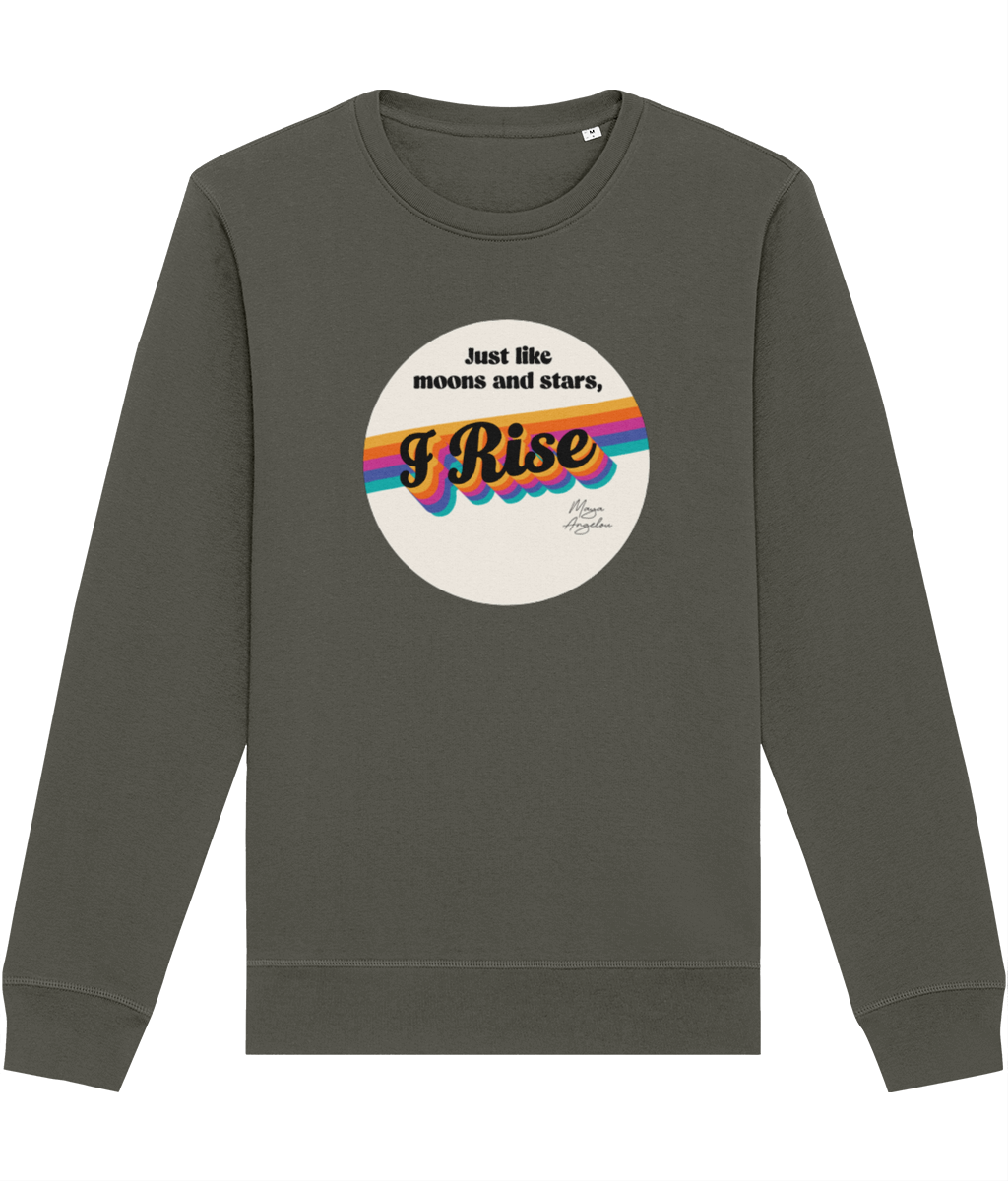 Feminist 'I Rise' Maya Organic Cotton Sweatshirt - Feminism