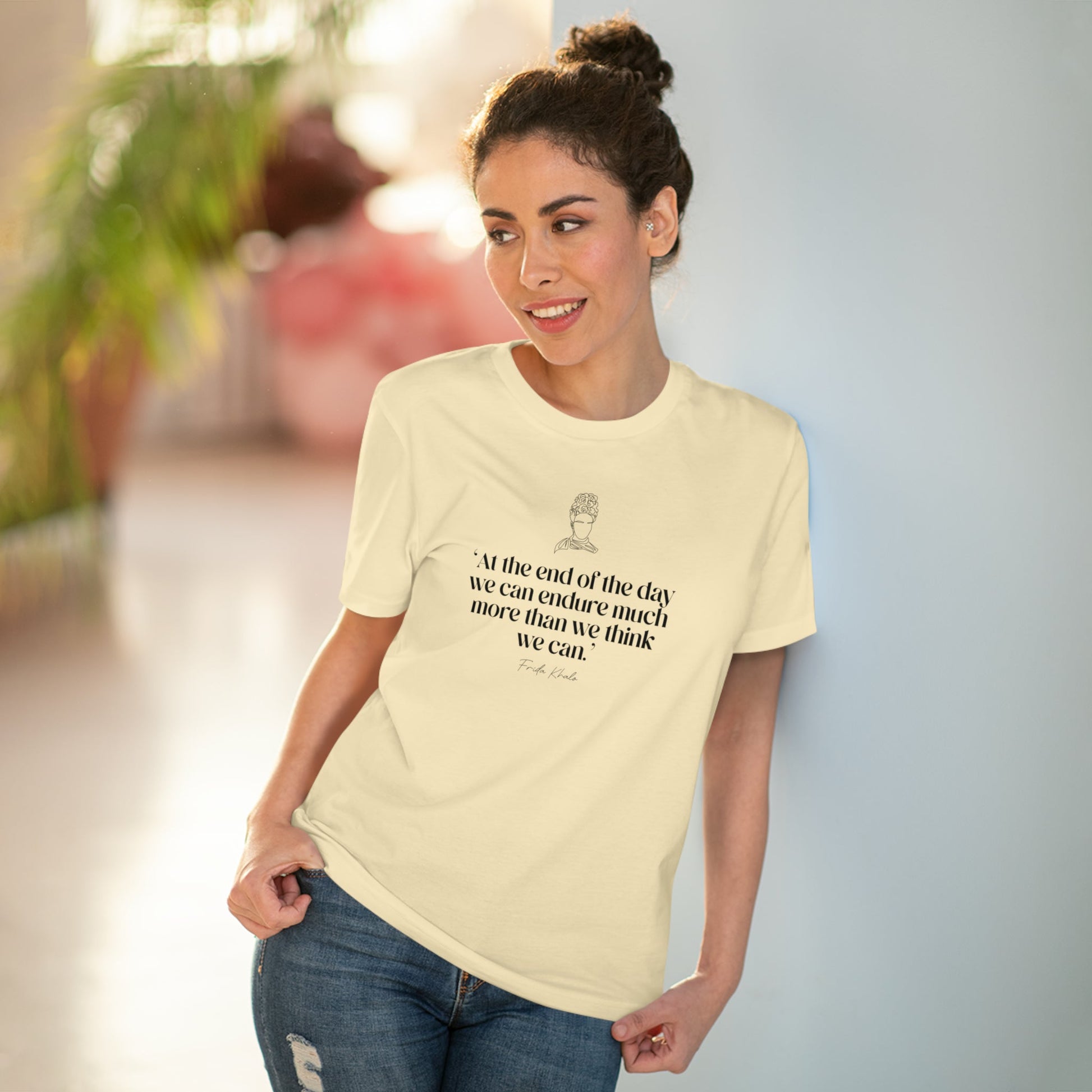 Feminist 'Endurance' Frida Organic Cotton T-shirt - Feminism