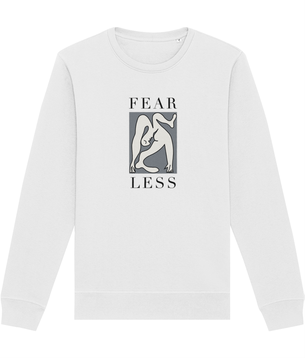 Feminist 'Fear Less' Organic Cotton Sweatshirt - Fearless Sweatshirt