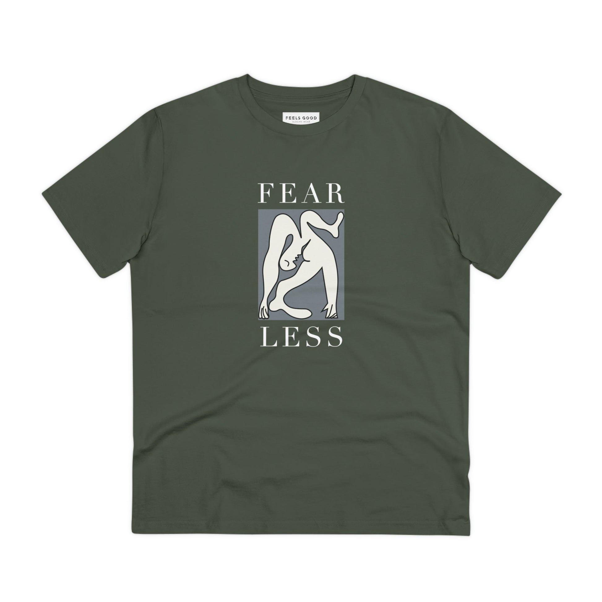 Feminist 'Fear Less' Organic Cotton T-shirt - Fearless Tshirt