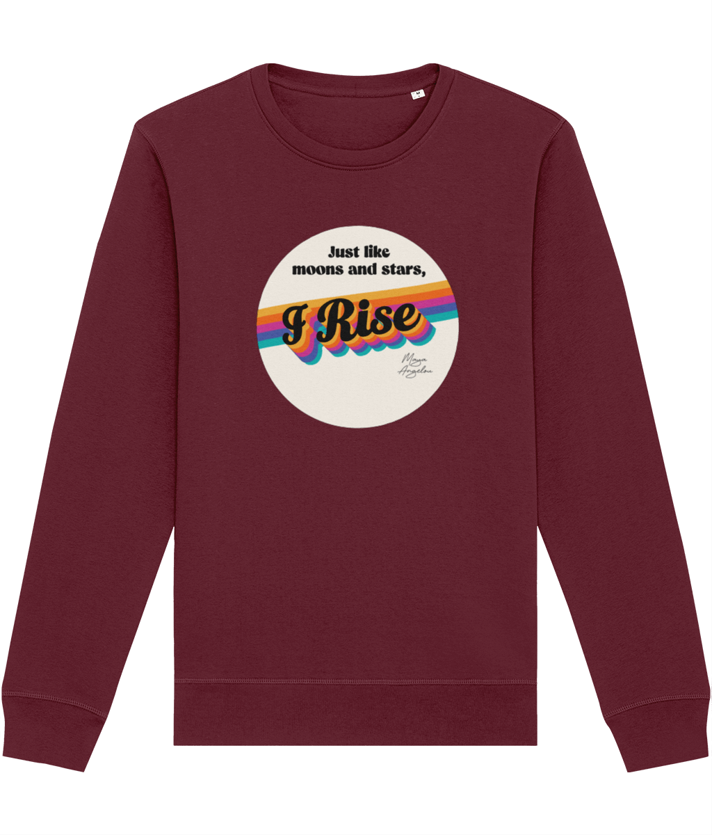 Feminist 'I Rise' Maya Organic Cotton Sweatshirt - Feminism