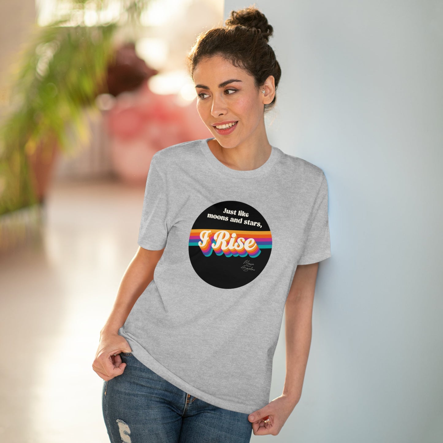 Feminist 'I Rise' Maya Organic Cotton T-shirt - Feminism