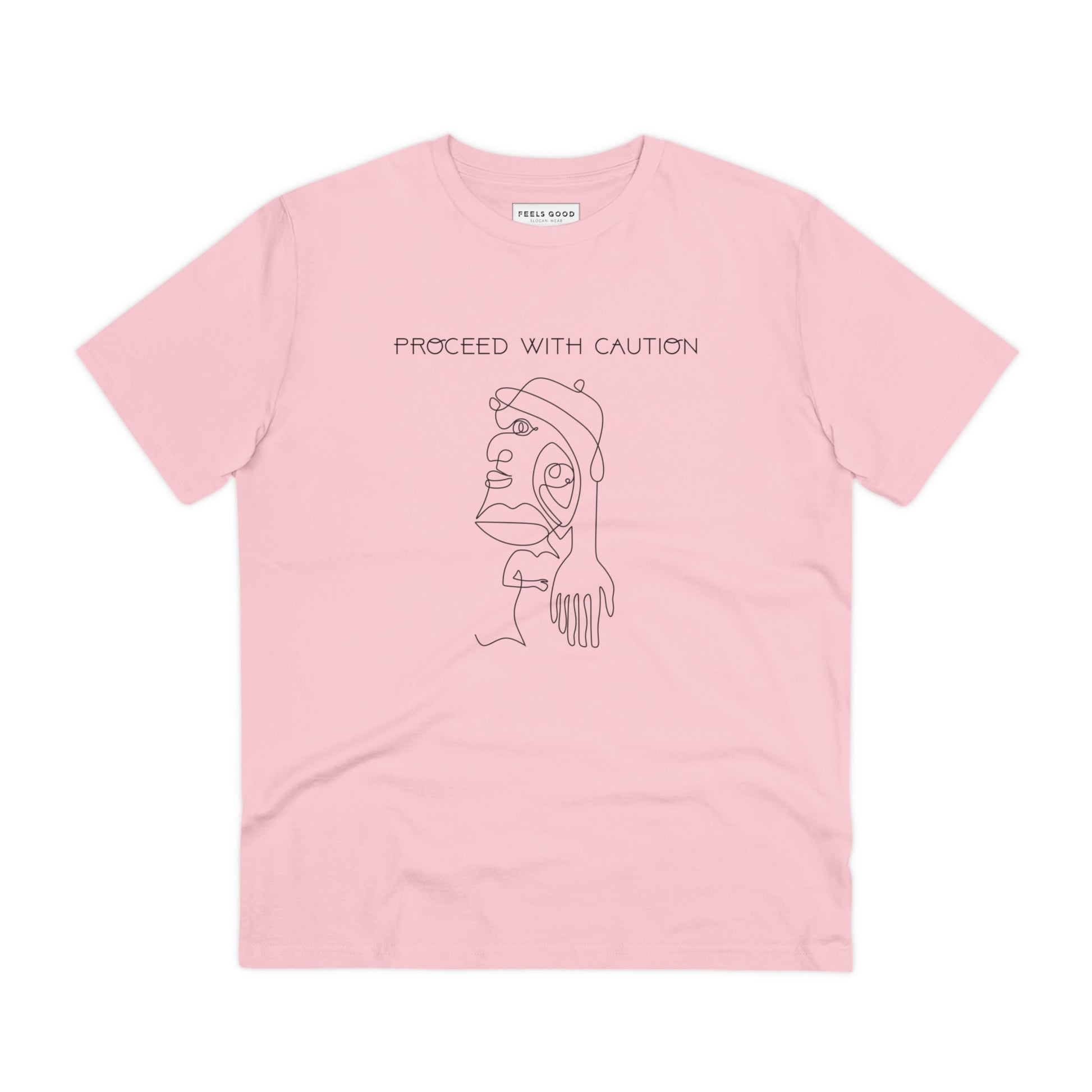 Feminist 'Proceed With Caution' Organic Cotton T-shirt - Equality Tshirt