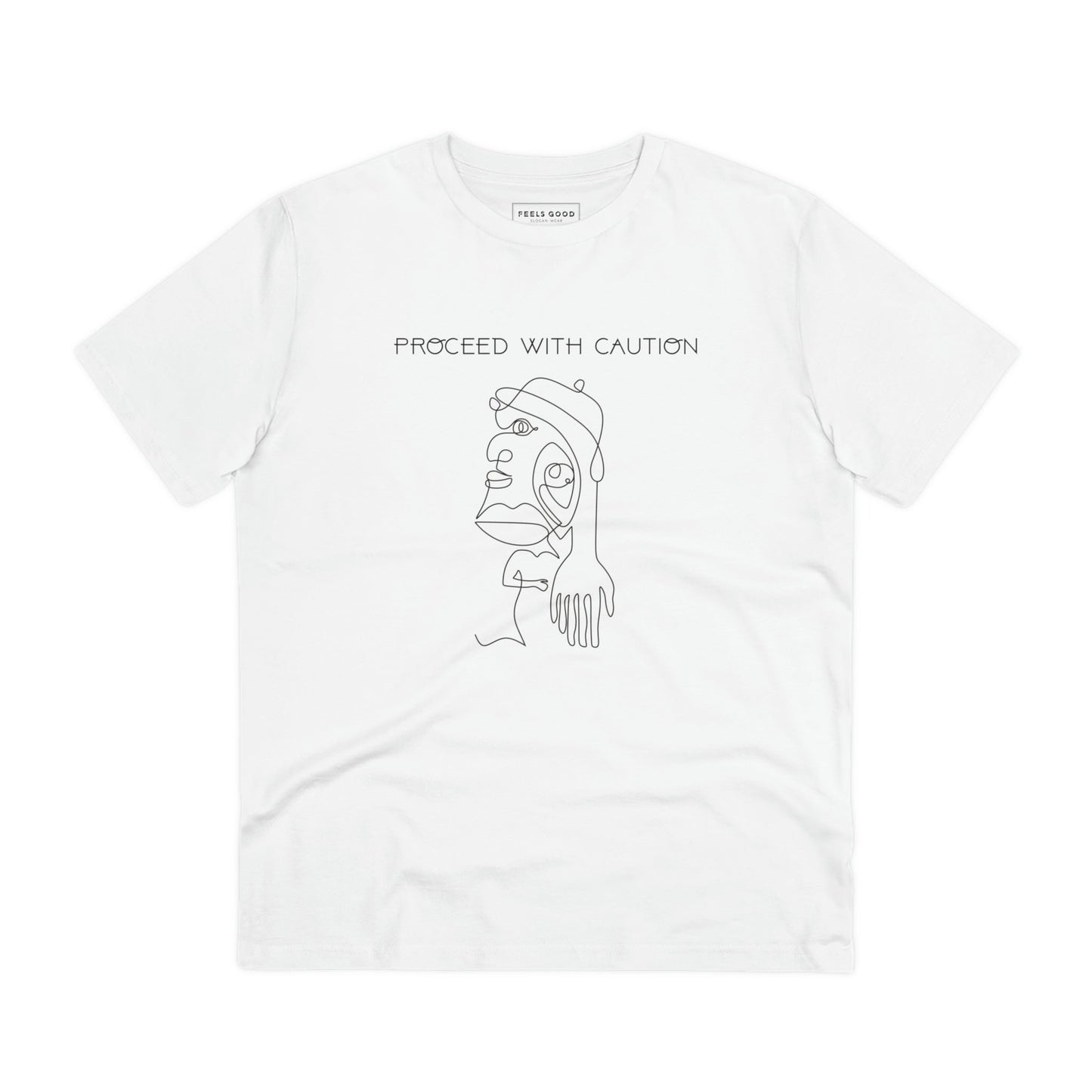 Feminist 'Proceed With Caution' Organic Cotton T-shirt - Equality Tshirt