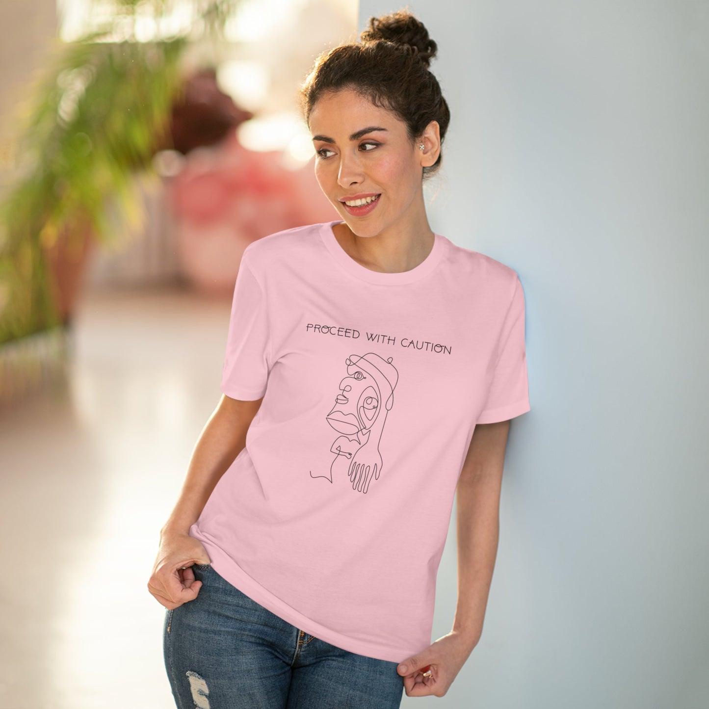 Feminist 'Proceed With Caution' Organic Cotton T-shirt - Equality Tshirt