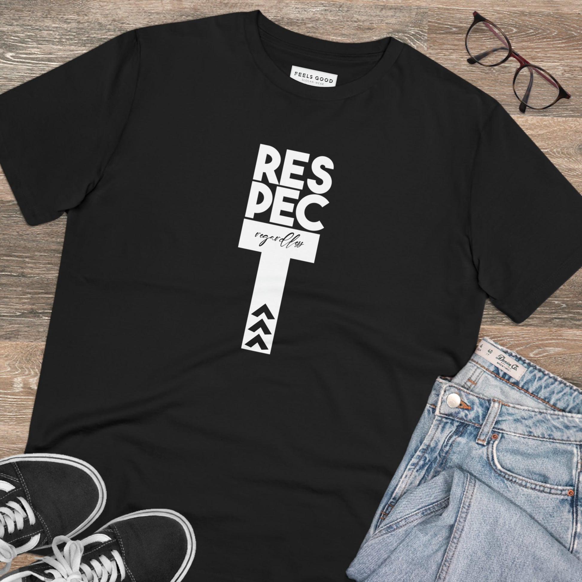 Feminist 'Respect Regardless' Organic Cotton T-shirt - Equality Tshirt