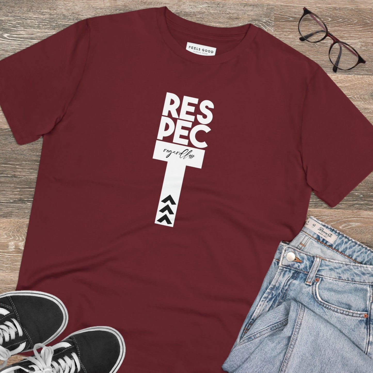 Feminist 'Respect Regardless' Organic Cotton T-shirt - Equality Tshirt