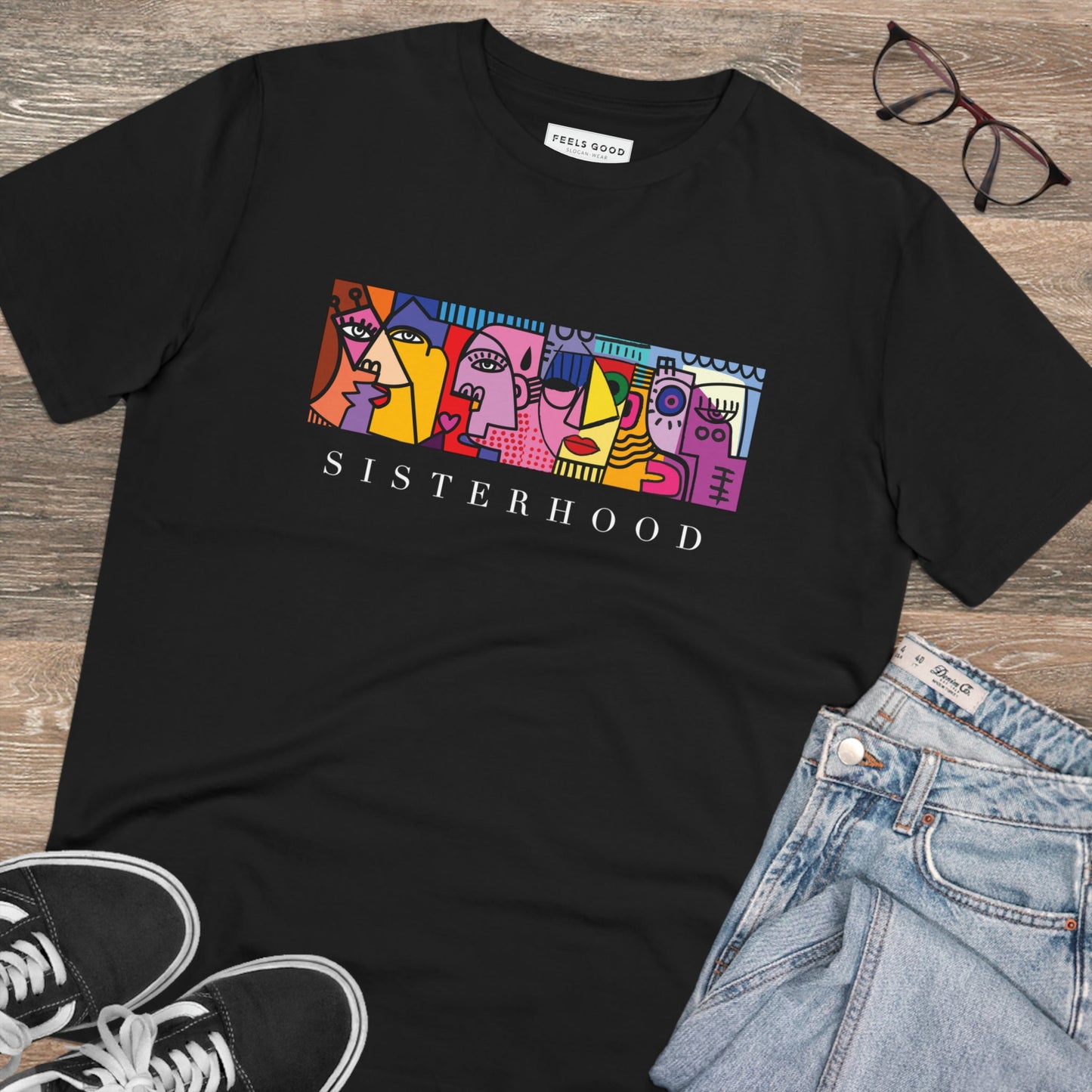 Feminist 'Sisterhood' Organic Cotton T-shirt - Feminism