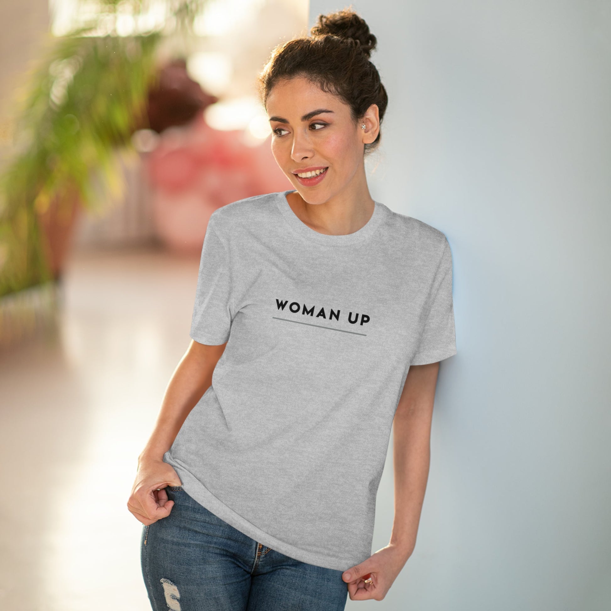 Feminist 'Woman Up' Organic Cotton T-shirt - Feminism